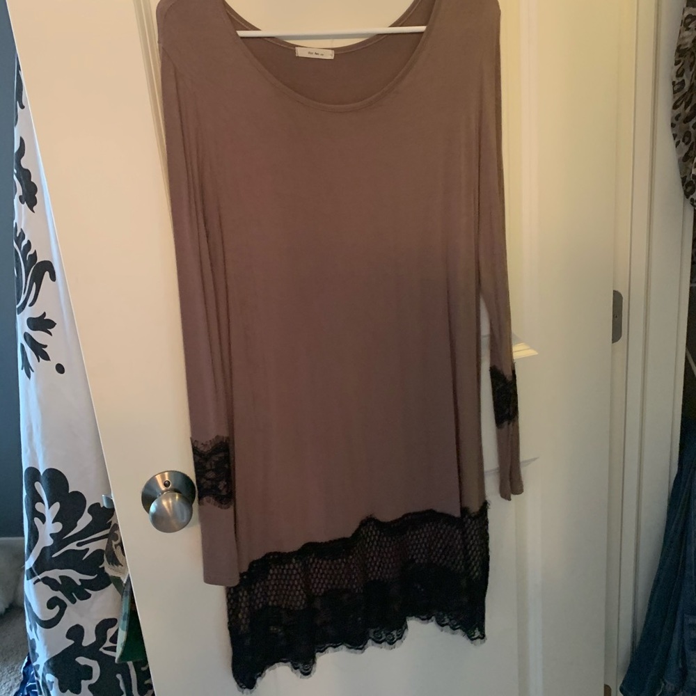 Mocha Laced Dress/Tunic